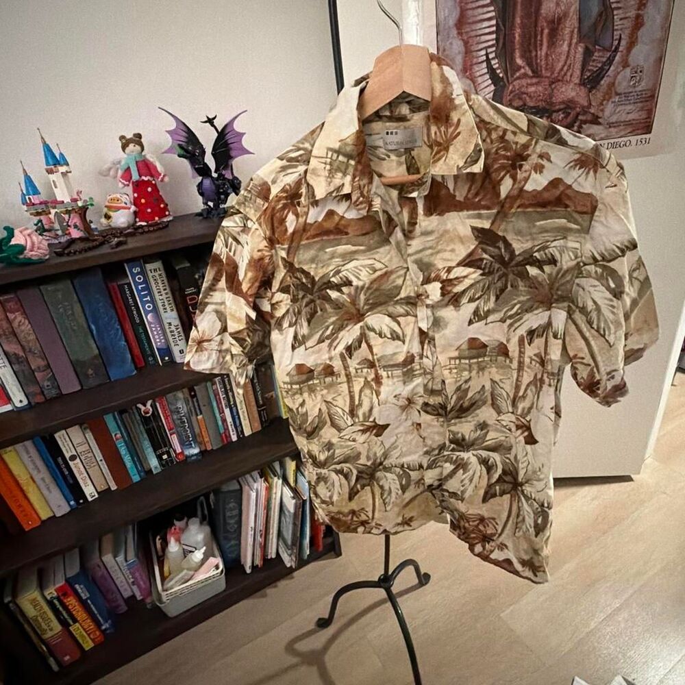 Natural Issue Tropical Hawaiian Camp Shirt Men's Small